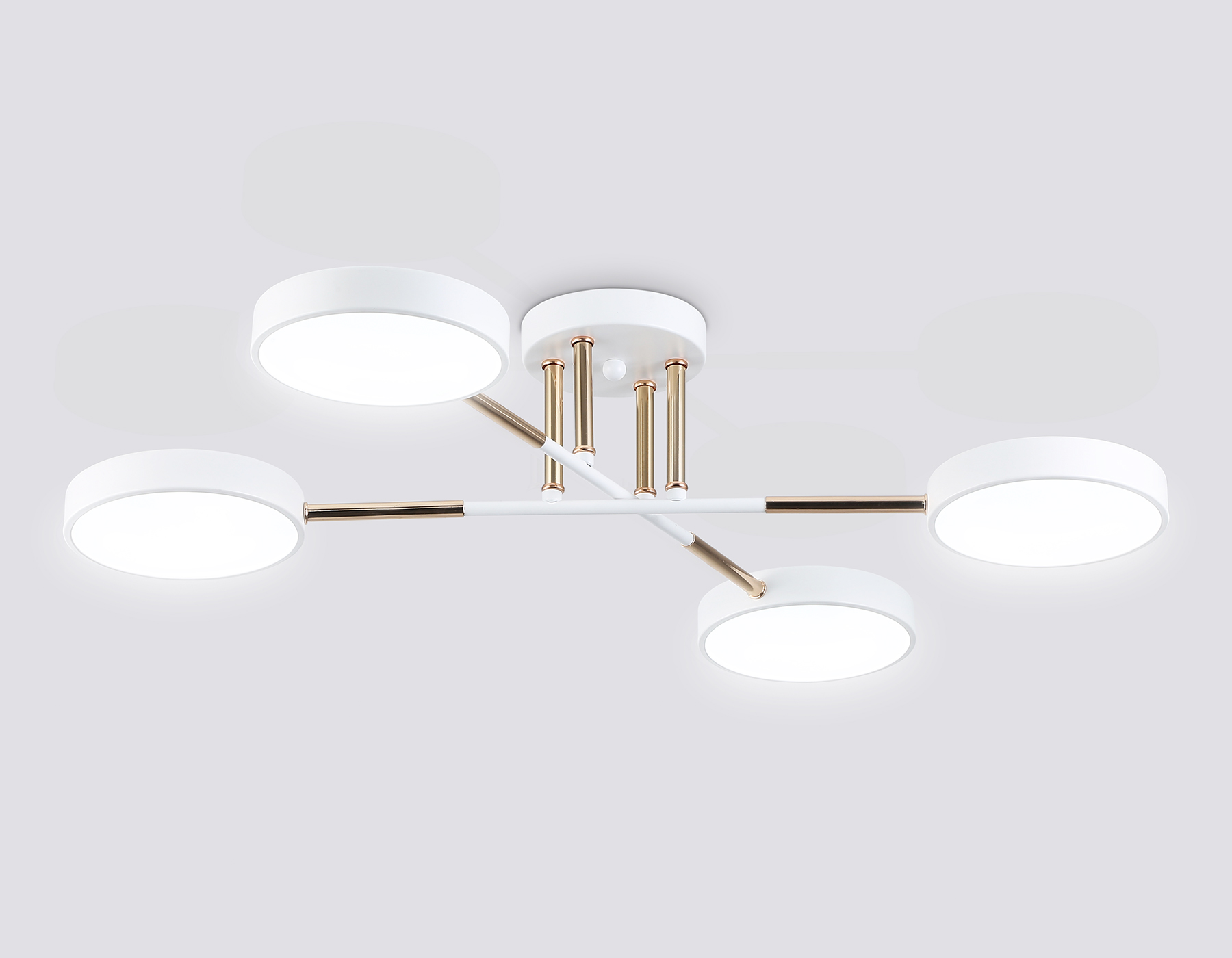 Светильник светодиодный AMBRELLA FL516331/4 WH/FGD белый/золото 72W 3000-6000K 610*410*140 (без ПДУ