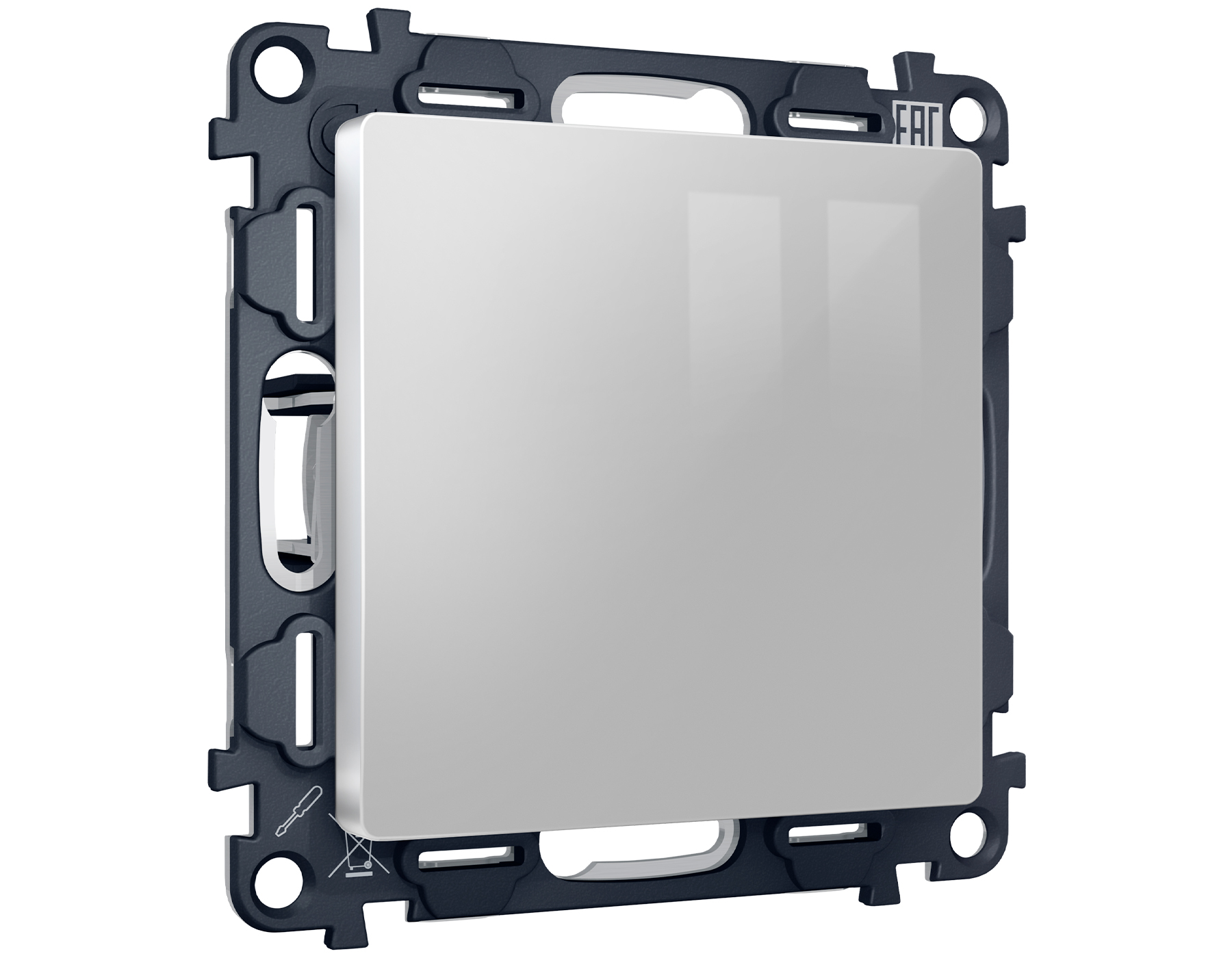 MA416010 Комплект суппорта универсального ALFA Серебро глянец QUANT (AP4160, VM240)