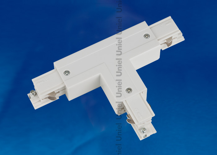 Соединитель Трехфазный UNIEL UBX-A33 WHITE 1 POLYBAG Т-образный, правый внутренний, Белый (пол.пакет