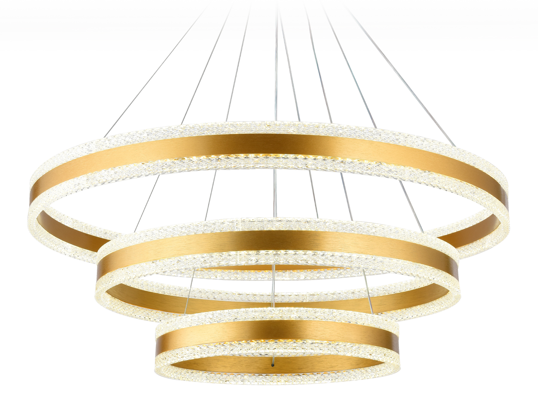 Светильник Ambrella FA6183/3 GD золото 245W 3000K+6400K//4200K+4200K D800*940 (ПДУ РАДИО 2.4G)