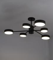 Люстра светодиодная ESTARES MATEO 75W 6R-ON/OFF-915x250-BLACK/WHITE-220-IP20