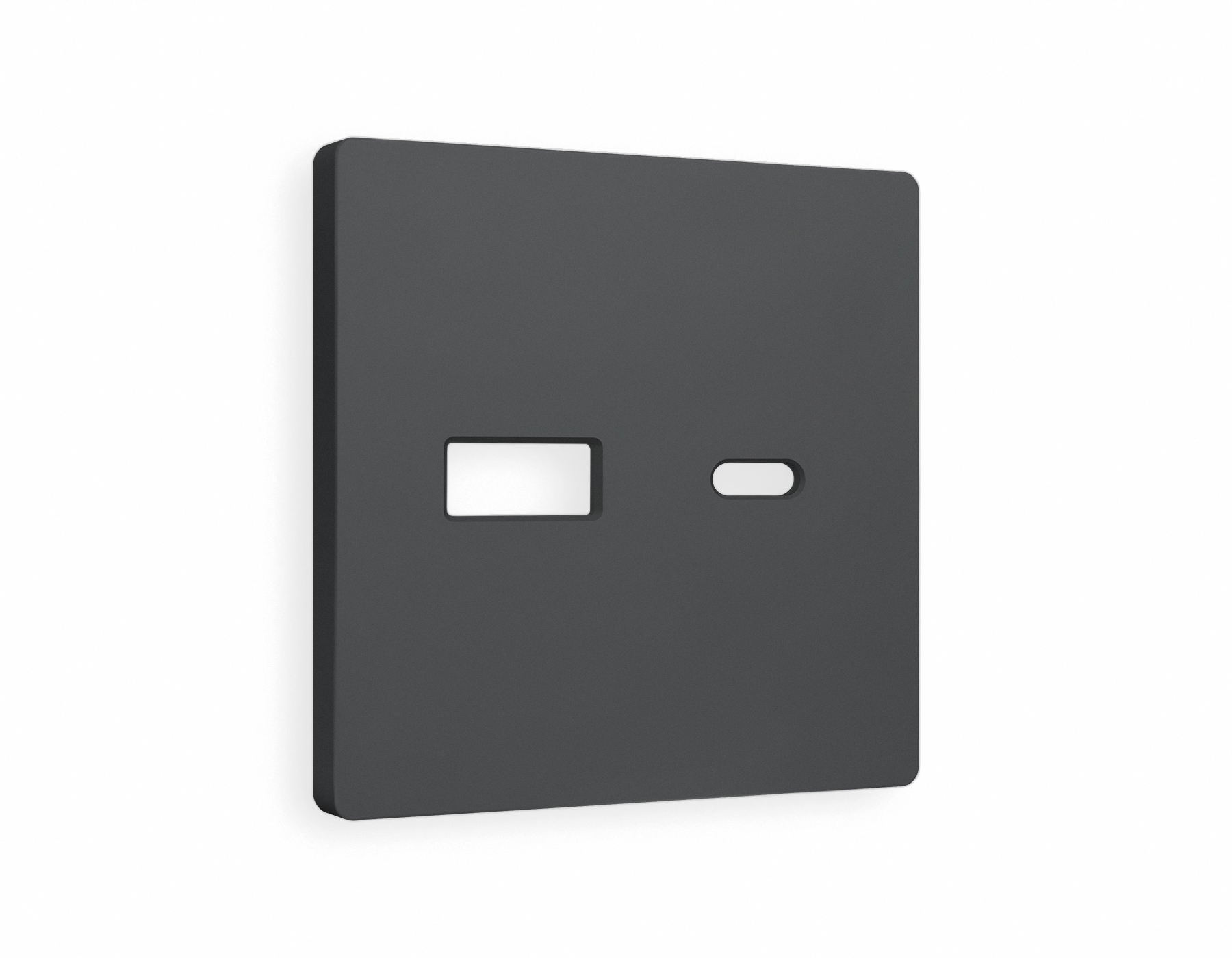 AP9110 Лицевая панель ALFA (Графит Мягкое касание) для розетки 2USB тип A+C QUANT