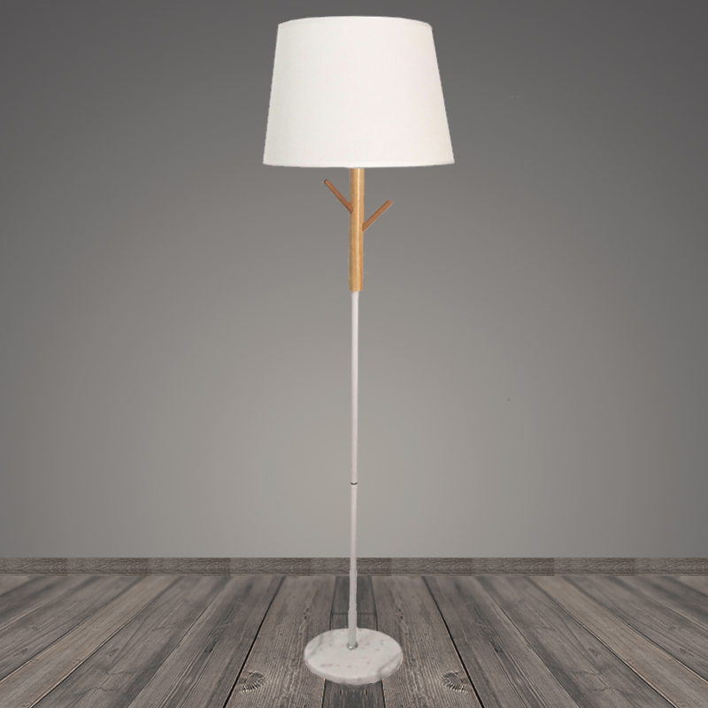 Торшер D8023 белый/белый абажур 1x40W E27 DUO20