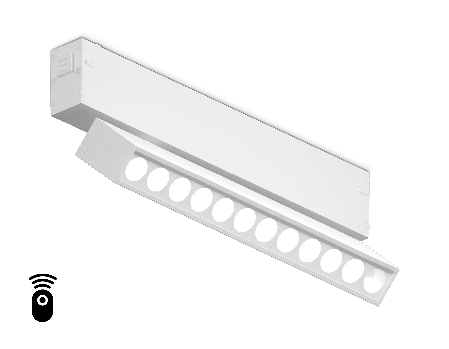 Светильник для Magnetic 220V GL1341 WH белый IP20 12W 3000K-6400K 24° 232*25*112 (Без ПДУ)димм.управ