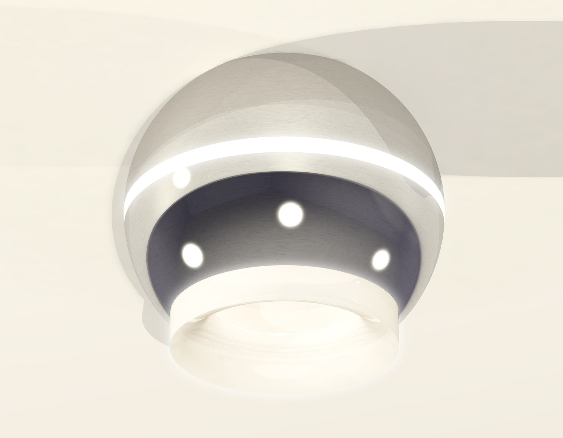 XS1104030 PSL/FR серебро полированное/белый матовый MR16 GU5.3 LED 3W 4200K (C1104, N7165)