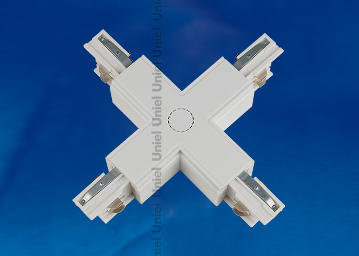 Соединитель Трехфазный UNIEL UBX-A41 WHITE 1 POLYBAG Х-образный, Белый (полиэт.пакет)