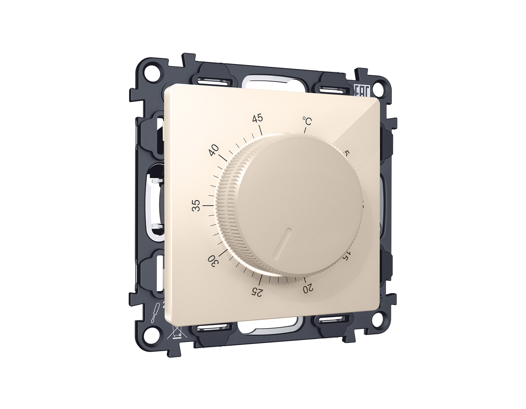 MA305710 Комплект механизма терморегулятора с датчиком для теплого пола с подсветкой 16A-250V ALFA Б