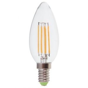 Лампа светодиодная FERON LB-55 4LED/5W 230V E14 4000K филамент  свеча