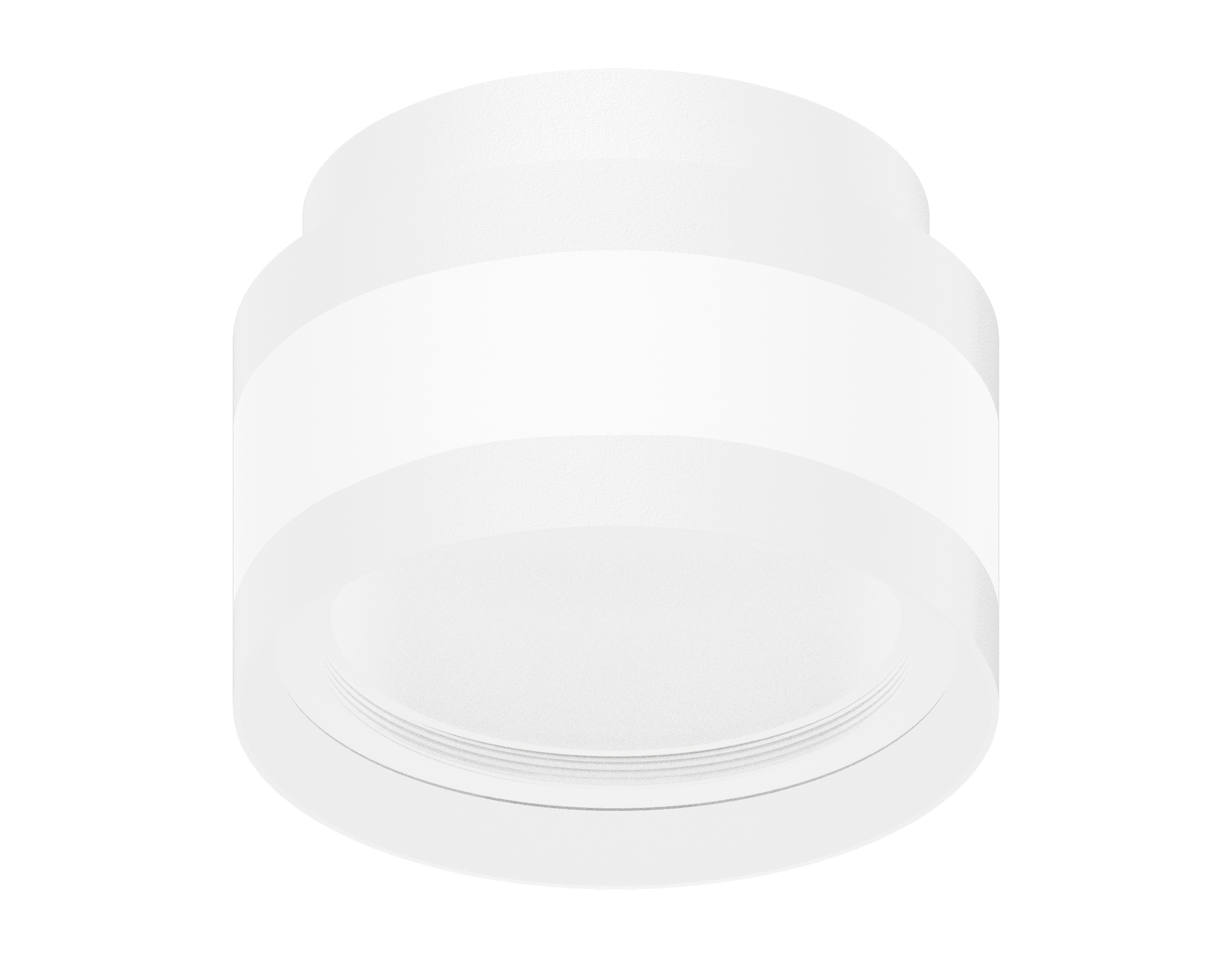 Корпус светильника накладной D85 C8418 SWH/CL белый песок/прозрачный D110*H70mm GX53