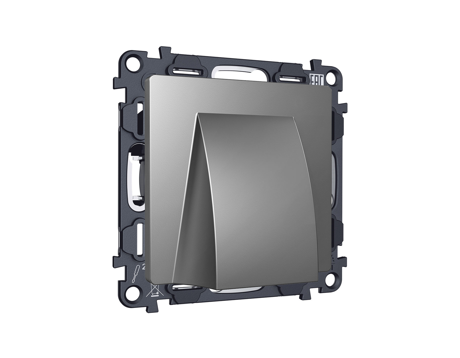 MA665810 Комплект вывода кабеля с фиксатором ALFA Антрацит серый QUANT (AP6658, VM238)