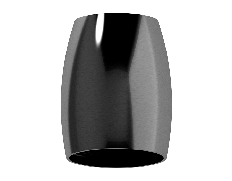 Корпус светильника накладной D60/70mm C1123 DCH черный хром D70*60*H100mm MR16 GU5.3