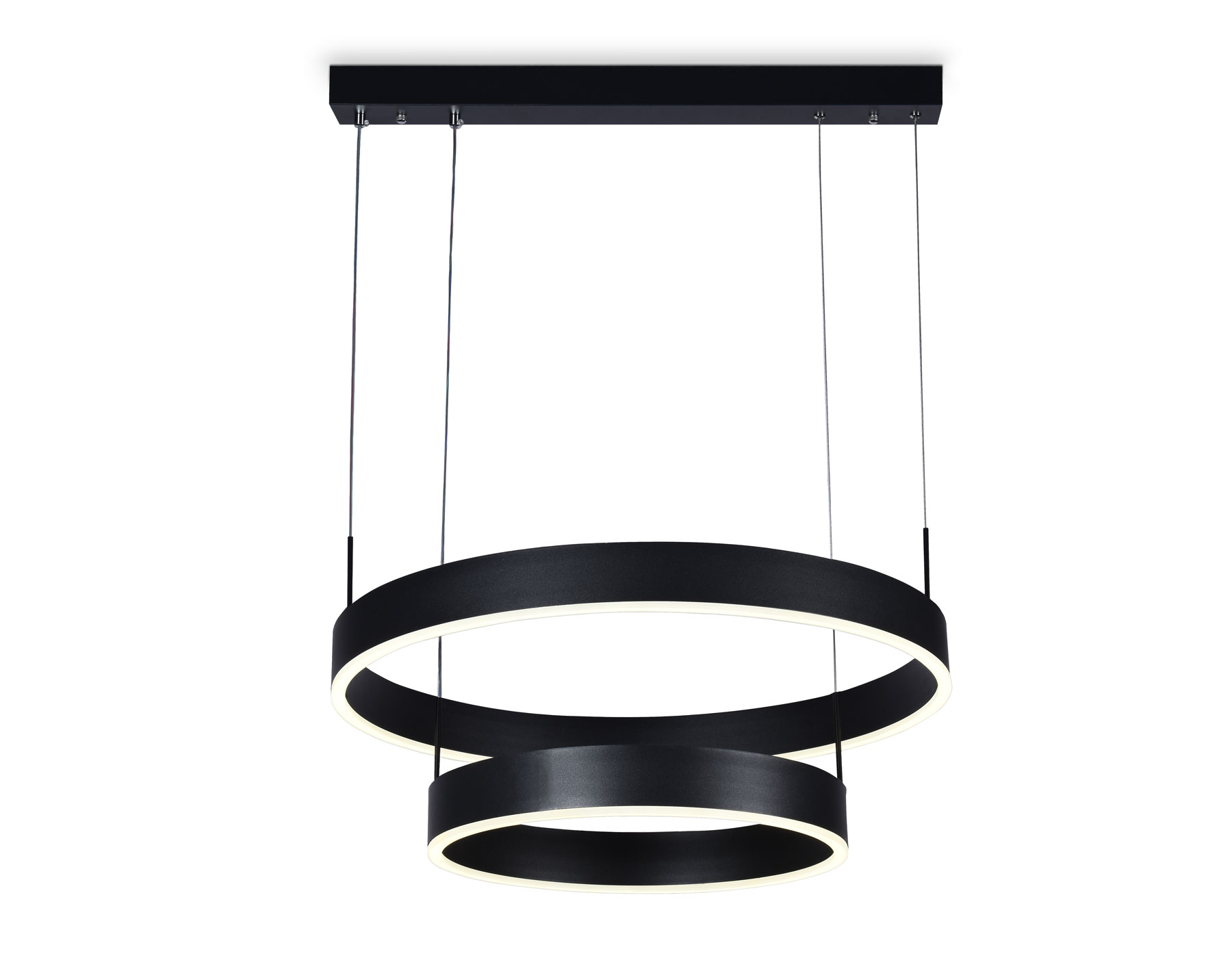 Светильник Ambrella FA6612/2 BK черный 85W D400/600*730 (ПДУ РАДИО 2.4G)