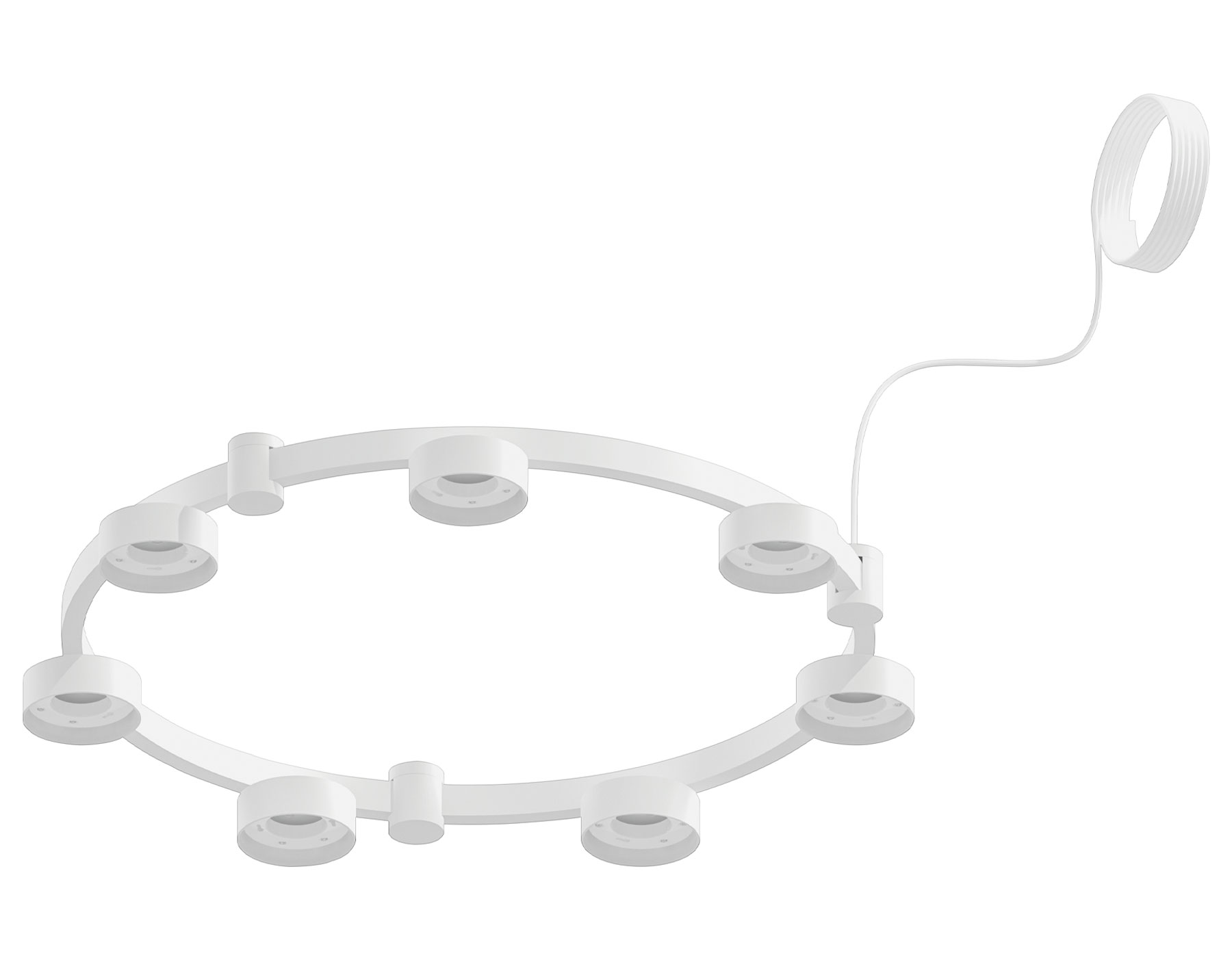 Корпус светильника Techno Ring подвесной D85 C9236/7 SWH белый песок D635*70.5mm GX53/7