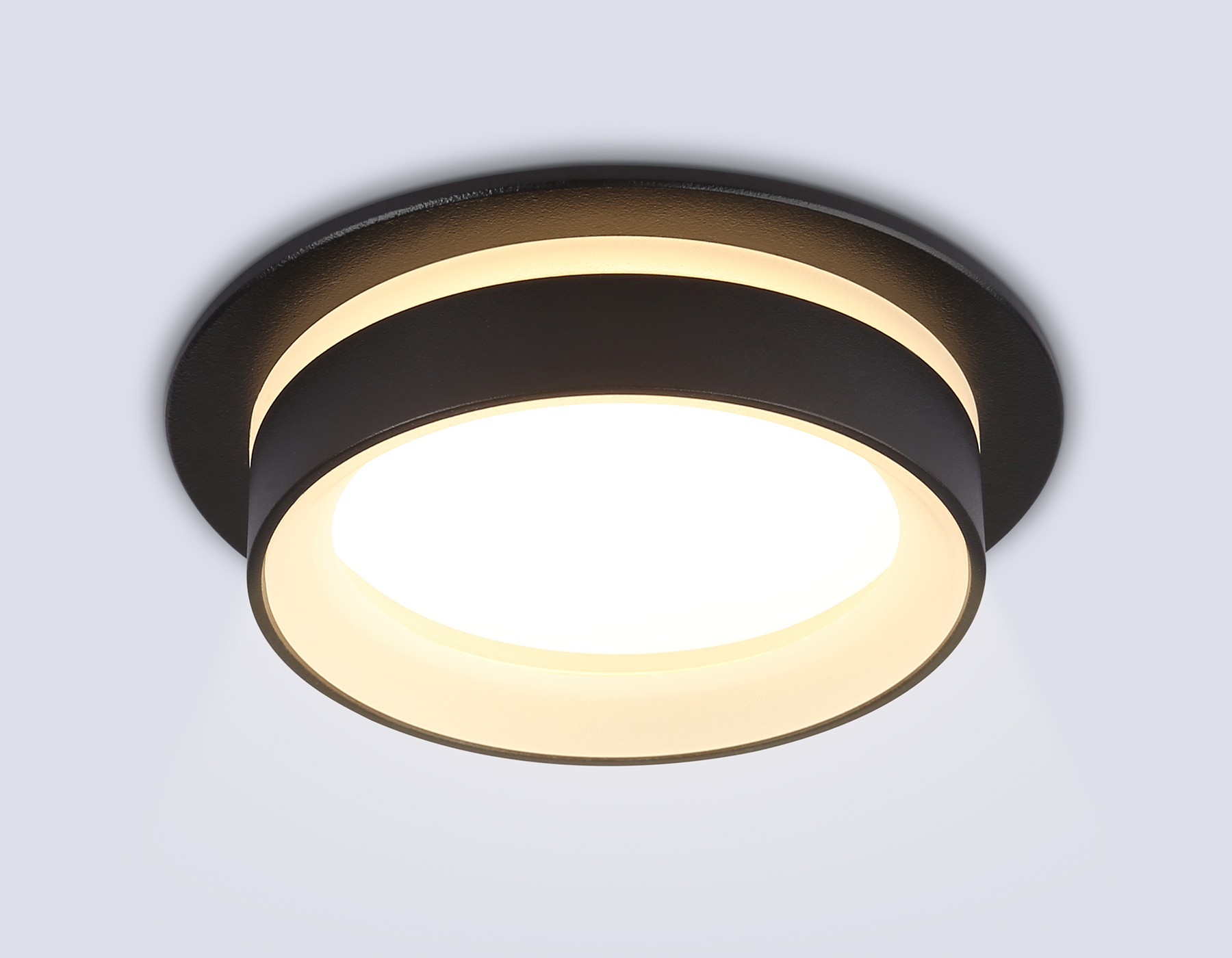 Светильник встраиваемый AMBRELLA TN6708 BK черный IP44 GX53 max 15W D105*45