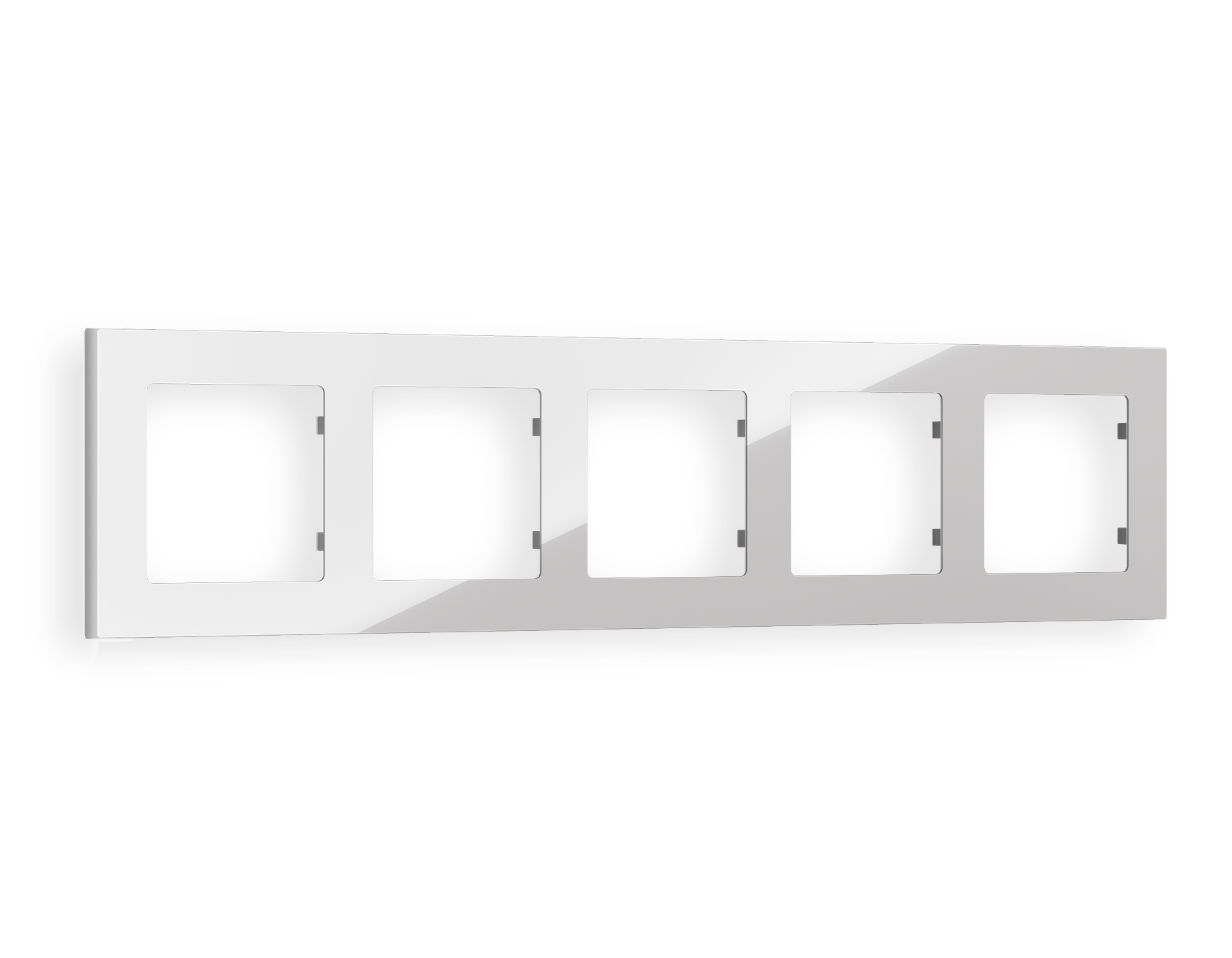 AF220405 Рамка ALFA Techno (Серебро глянец) 5-ая