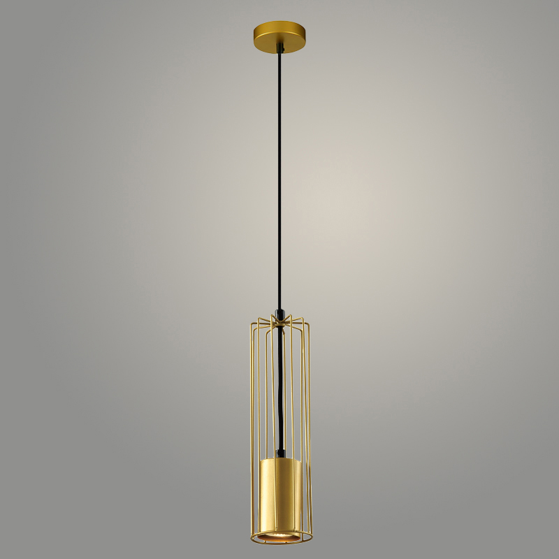 Подвес 23668/1HQ BK+GD черный/золото 1х25W GU10 h900, WAN23