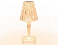 Светодиодная настольная лампа AMBRELLA DE8057 CL прозрачный LED RGB 3W с сенсор.выкл.и пультом