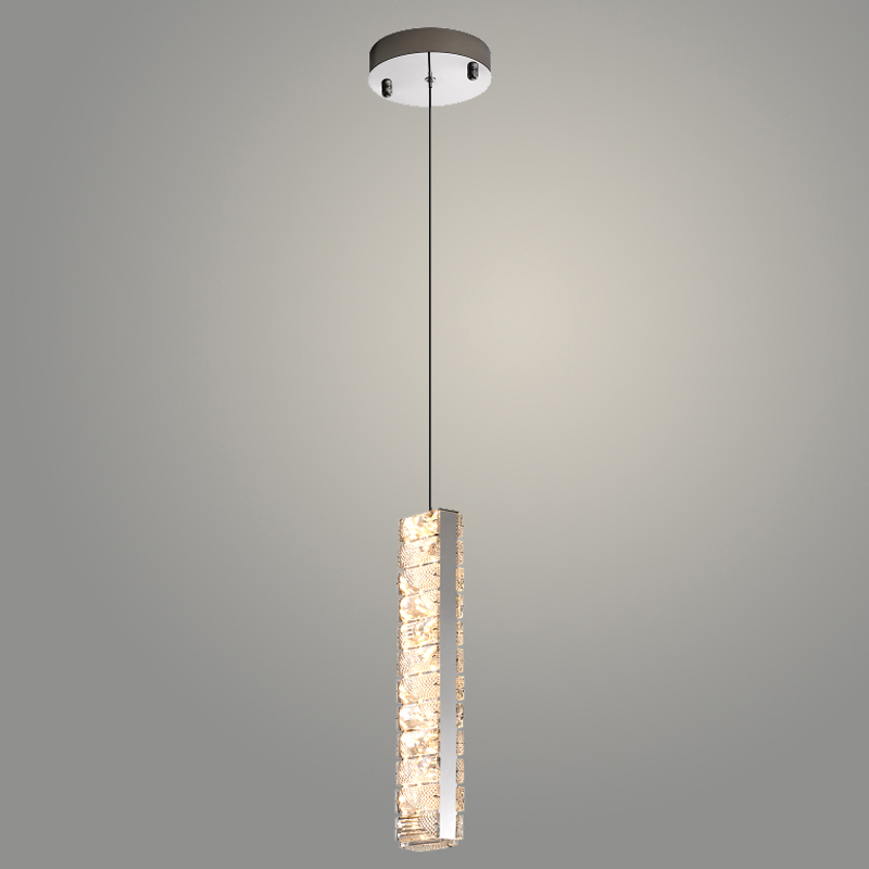 Подвес TGDXD8343-F/1P CH хром/прозрачный 8W LED 4000K, XUAN22