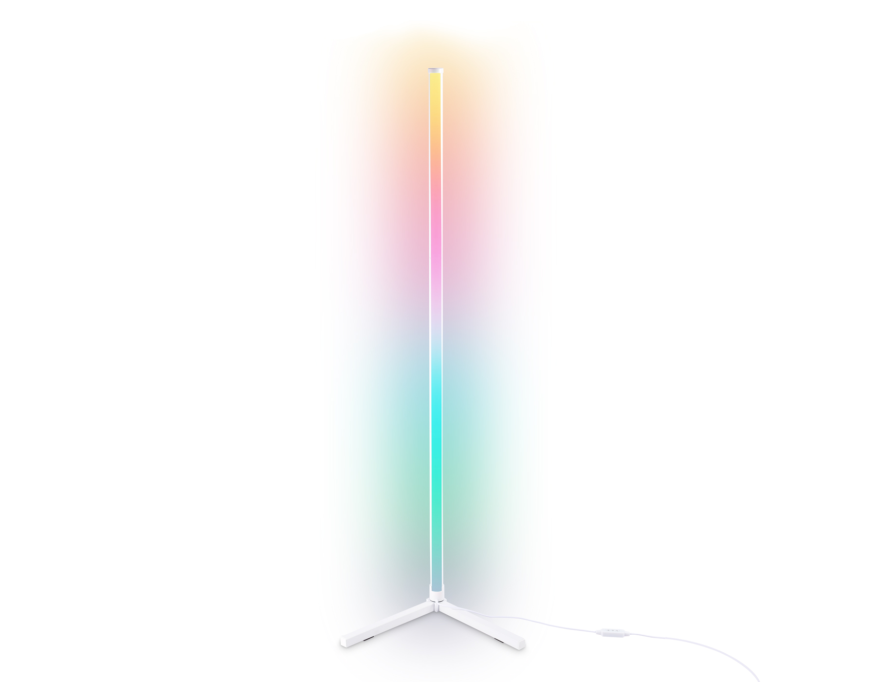Светильник светодиодный напольный с пультом FL8020 WH белый LED 15W RGB D32*1250 (ПДУ РАДИО 2.4G)