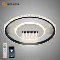 Люстра светодиодная ESTARES MOND 60W 5DL 2RL-APP-410x60-BLACK/WHITE/CRYSTAL-220-IP20  Управляемая