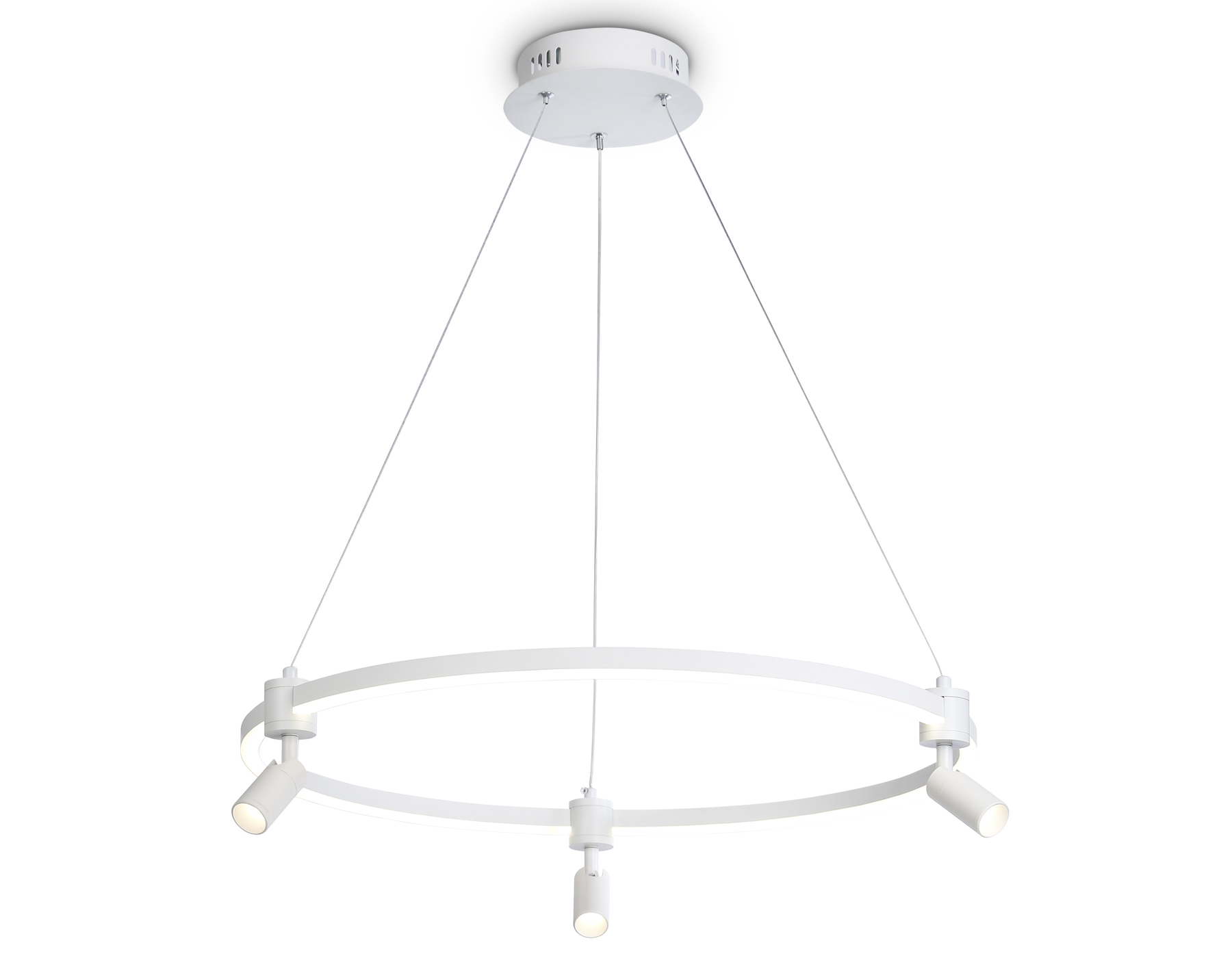 Светильник Ambrella FL5292/1+3 WH белый 54W 3000K/4200K/6400K+4200K D600*1200 (ПДУ ИК)
