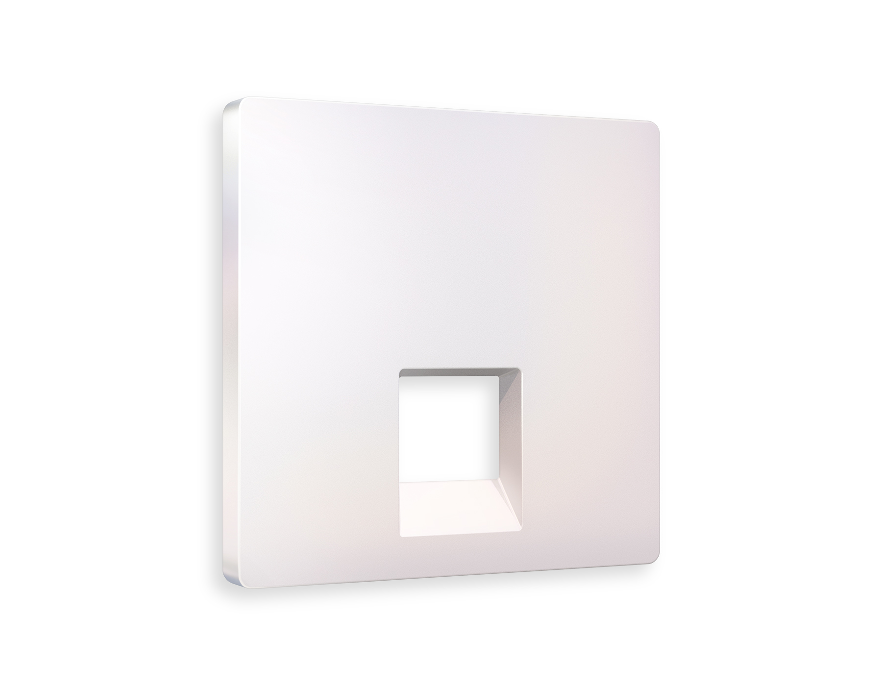 AP2120 Лицевая панель ALFA (Жемчуг) для компьютерной/телефонной розетки RJ-45/RJ-11 QUANT