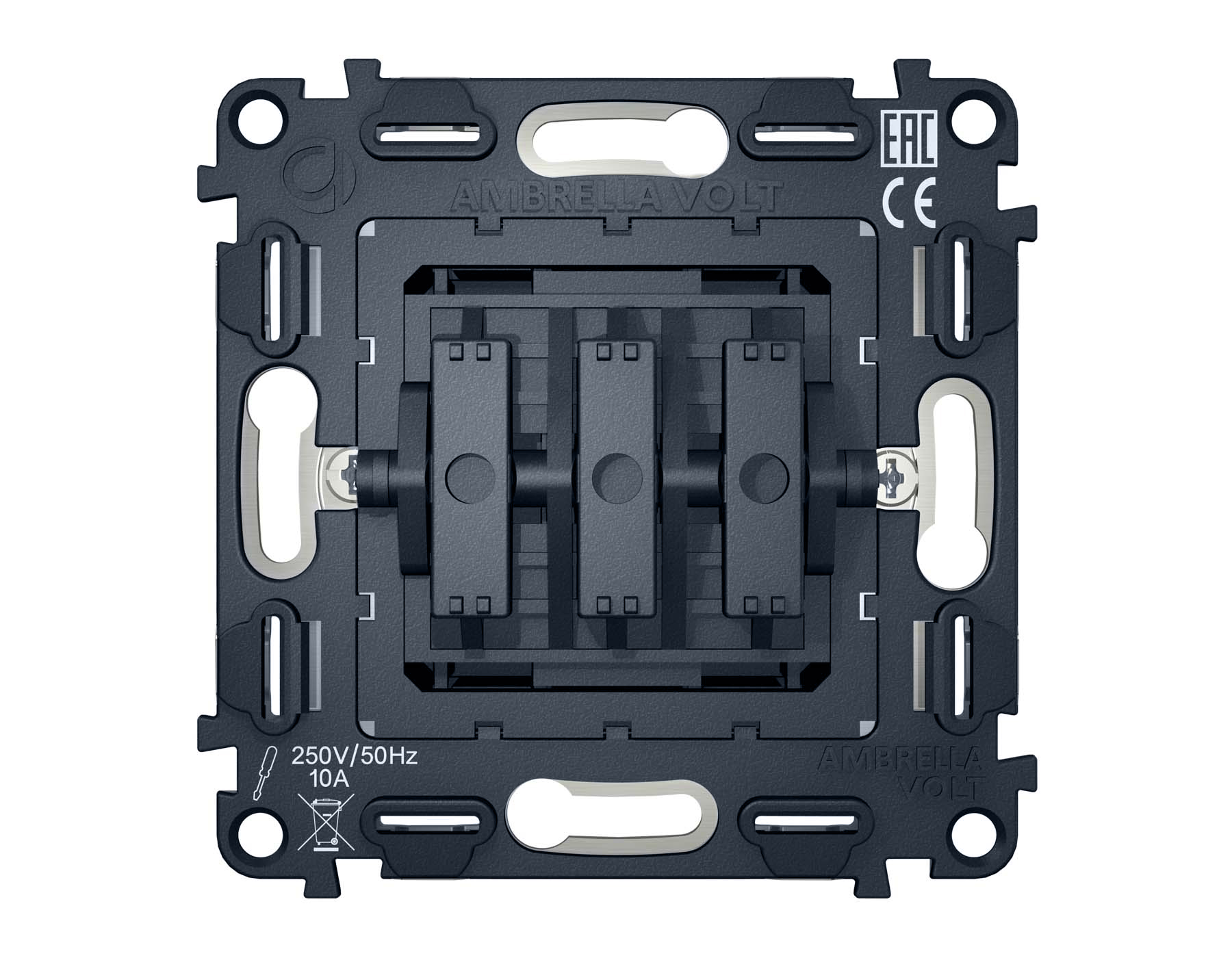 VM133 Механизм 3-клавишного выключателя 10A-250V QUANT