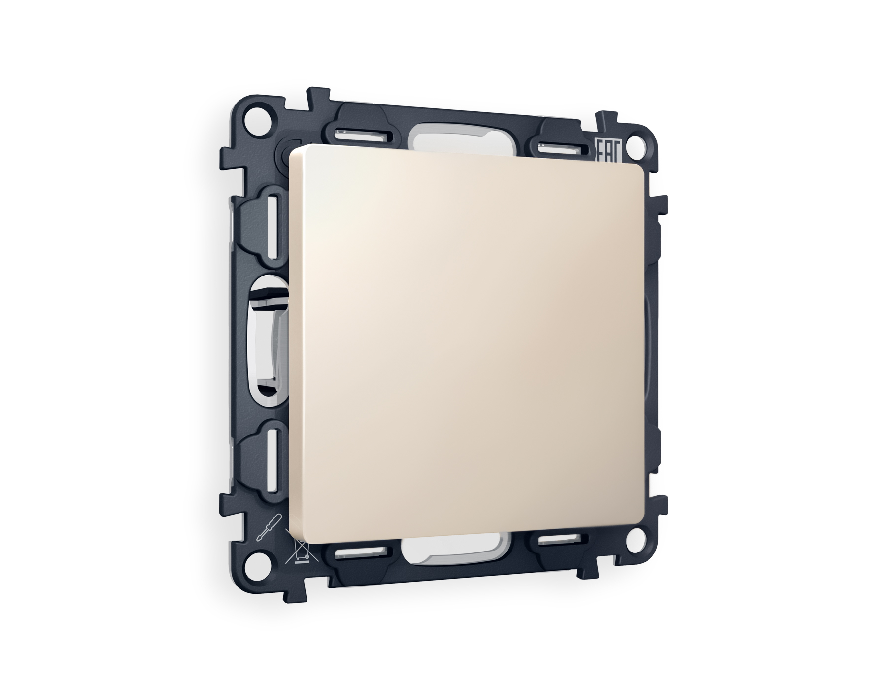 MA336010 Комплект суппорта универсального ALFA Бежевый матовый QUANT (AP3360, VM240)