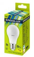 Лампа Ergolux LED-A60-10W-E27-3K ЛОН 172-265V
