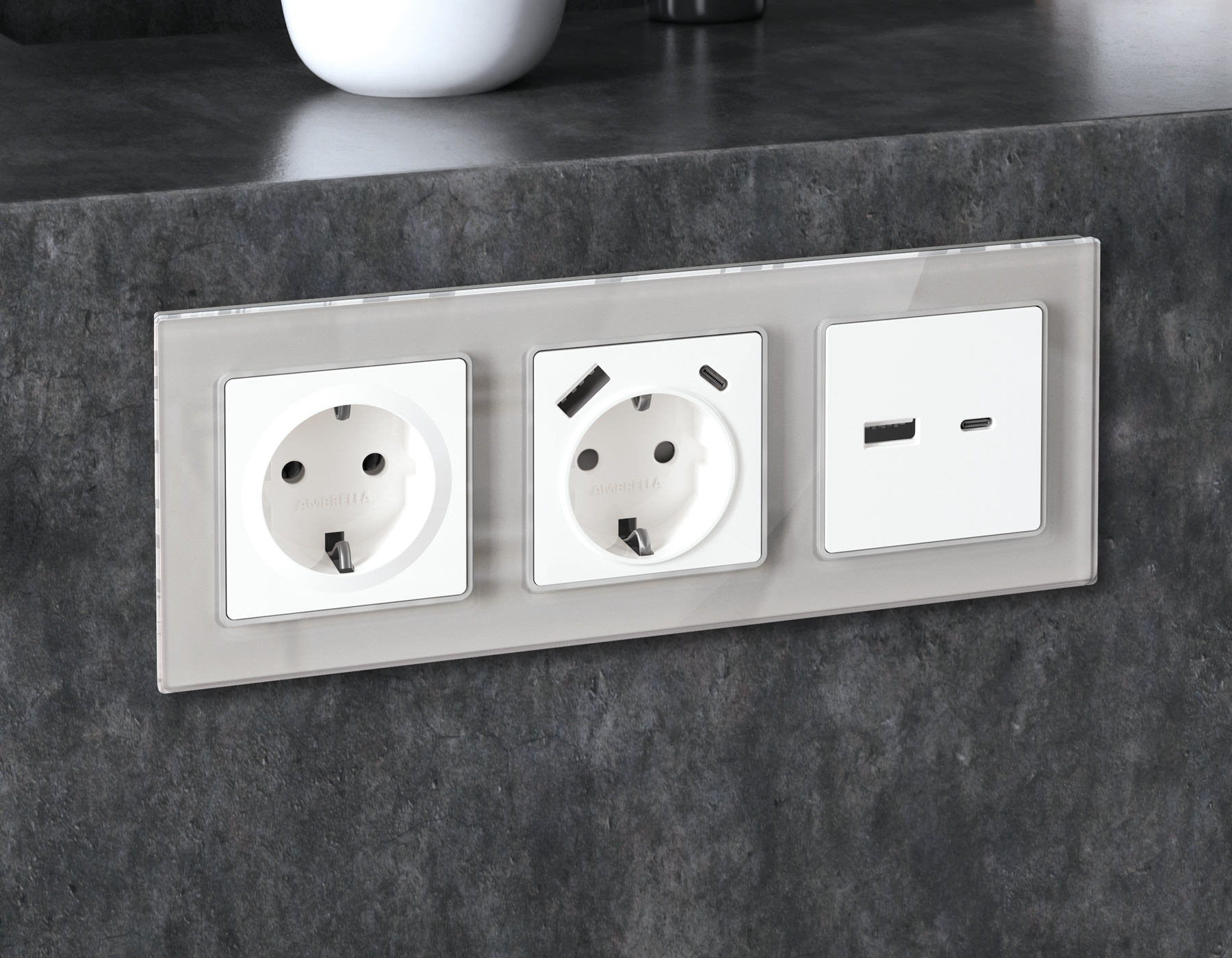 AF330404 Рамка ALFA Platos (Серебро Стекло органическое) 4-ая