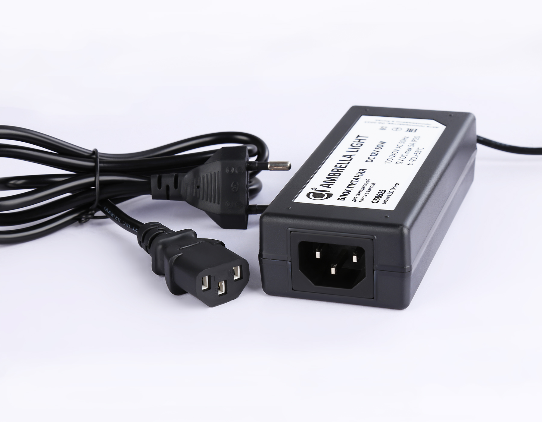 Блок питания AMBRELLA GS8525 12V 60W 5A IP20 100-240V 130*58*35