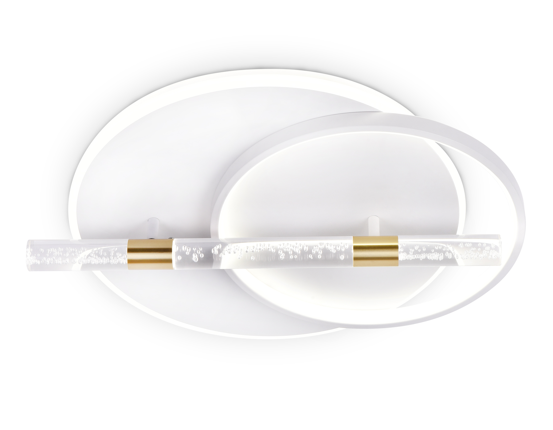 Светильник Ambrella FL5007 WH/GD белый/золото 3000K/4200K/6400K 72W 565*460*92.5 (ПДУ РАДИО 2.4G)
