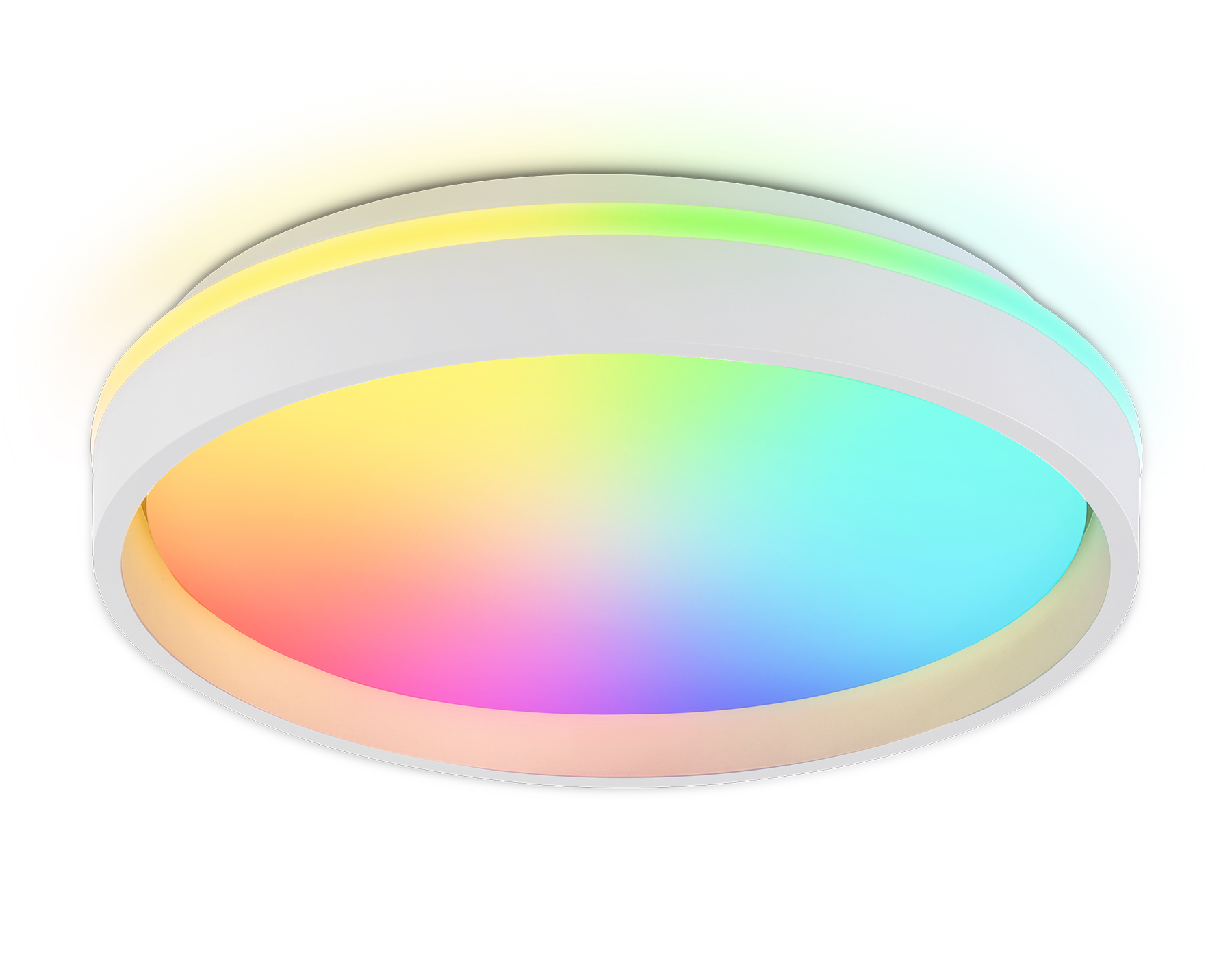 Светильник Ambrella FZ604 BK/GD черный/золото IP20 46W 3000K-6500K+RGB D390*80 (ПДУ ИК)
