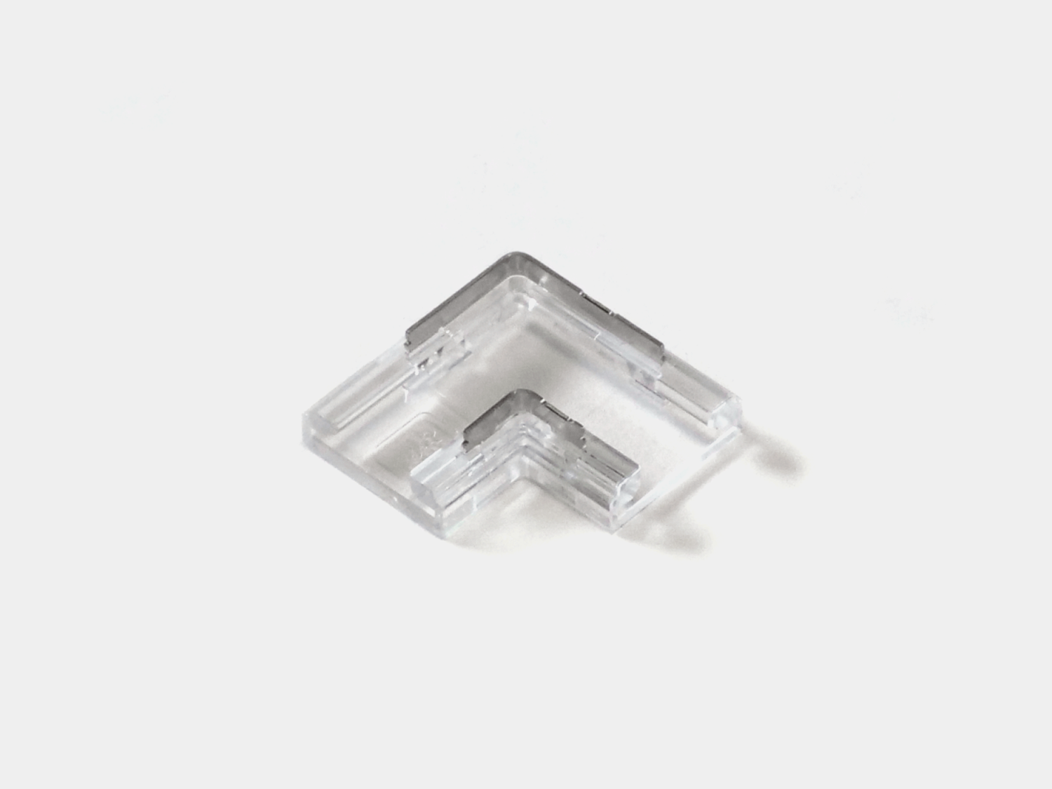 Пластиковый L-коннектор для светодиодной ленты 10мм, CN-10MM-2P-L-SC-H