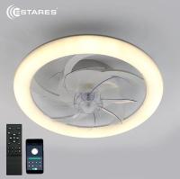 Светильник ESTARES FAN SIMPLE 65W+18W R-APP-480x125-WHITE/WHITE-220 с вентилятором
