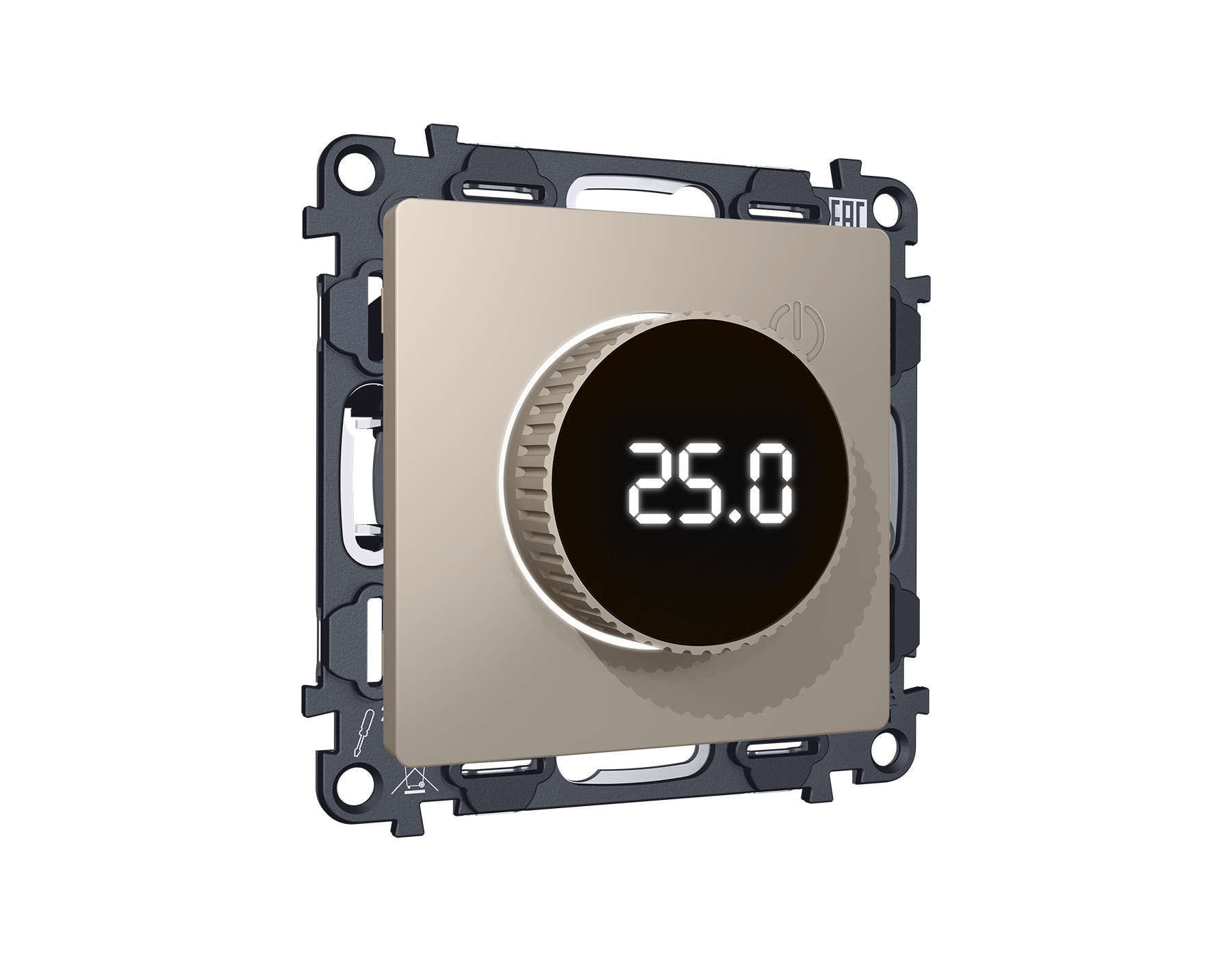 MA365810 Комплект мех-ма терморегулятора с цифровым дисплеем с подсветкой и датчиком для теплого пол