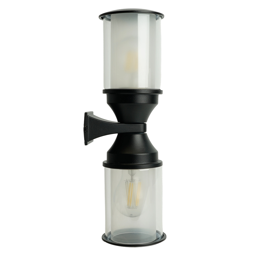 Светильник садово-парковый FERON DH1402 220-240V 2*E27 черный (на стену вверх/вниз)
