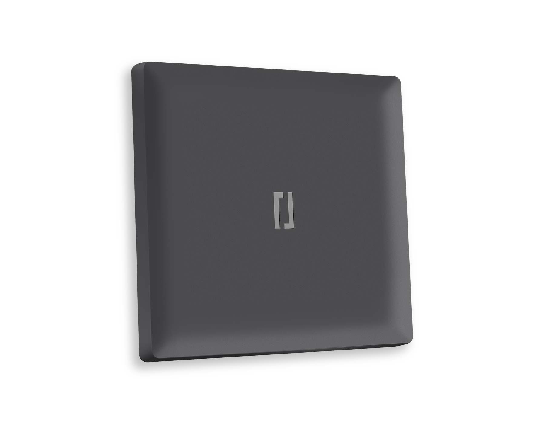 AP9020 Лицевая панель ALFA (Графит Мягкое касание) для 1-кл выключателей с подсветкой QUANT