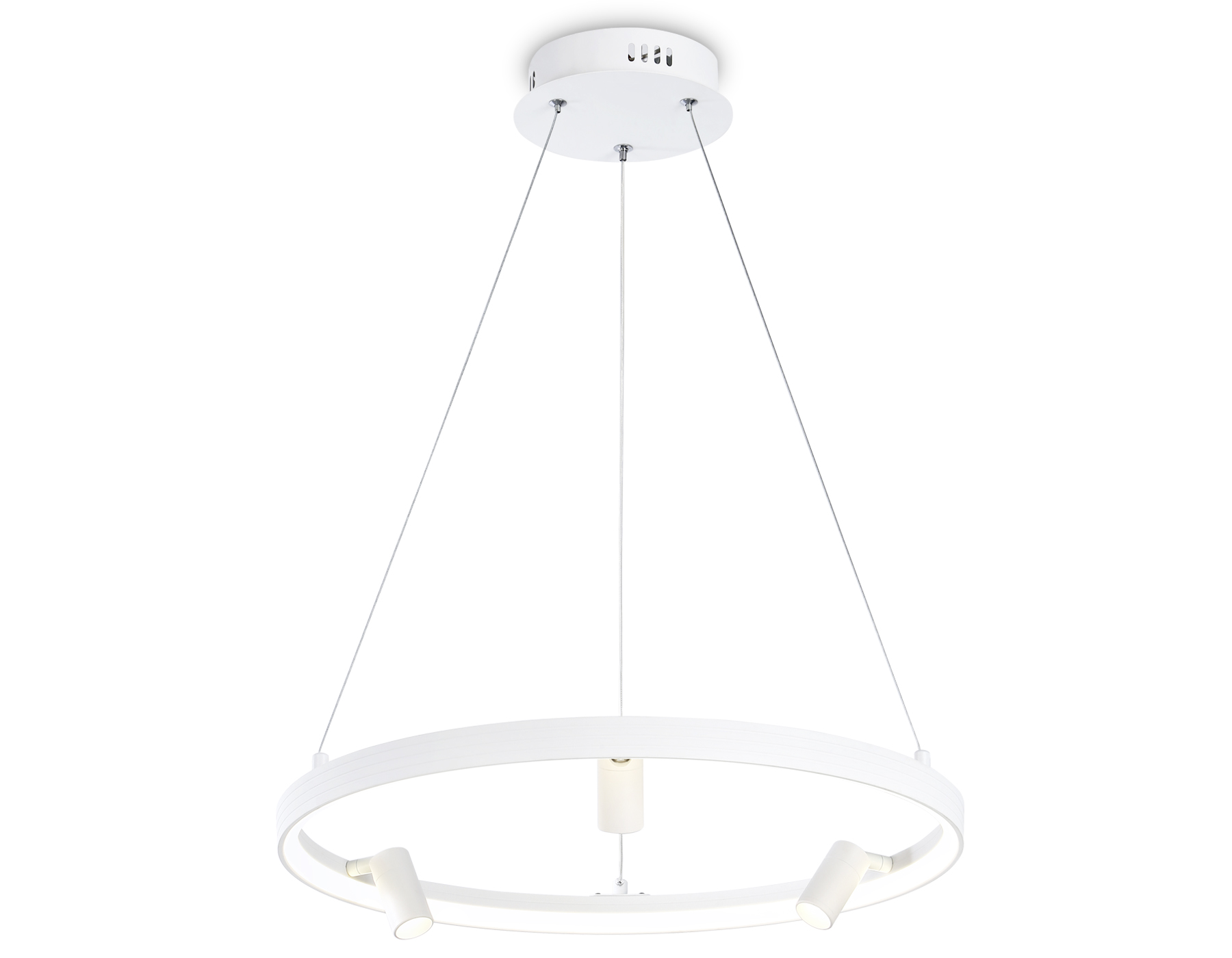 Светильник Ambrella FL5281/1+3 WH белый 50W 3000K/4200K/6400K+4200K D500*1200 (ПДУ ИК)