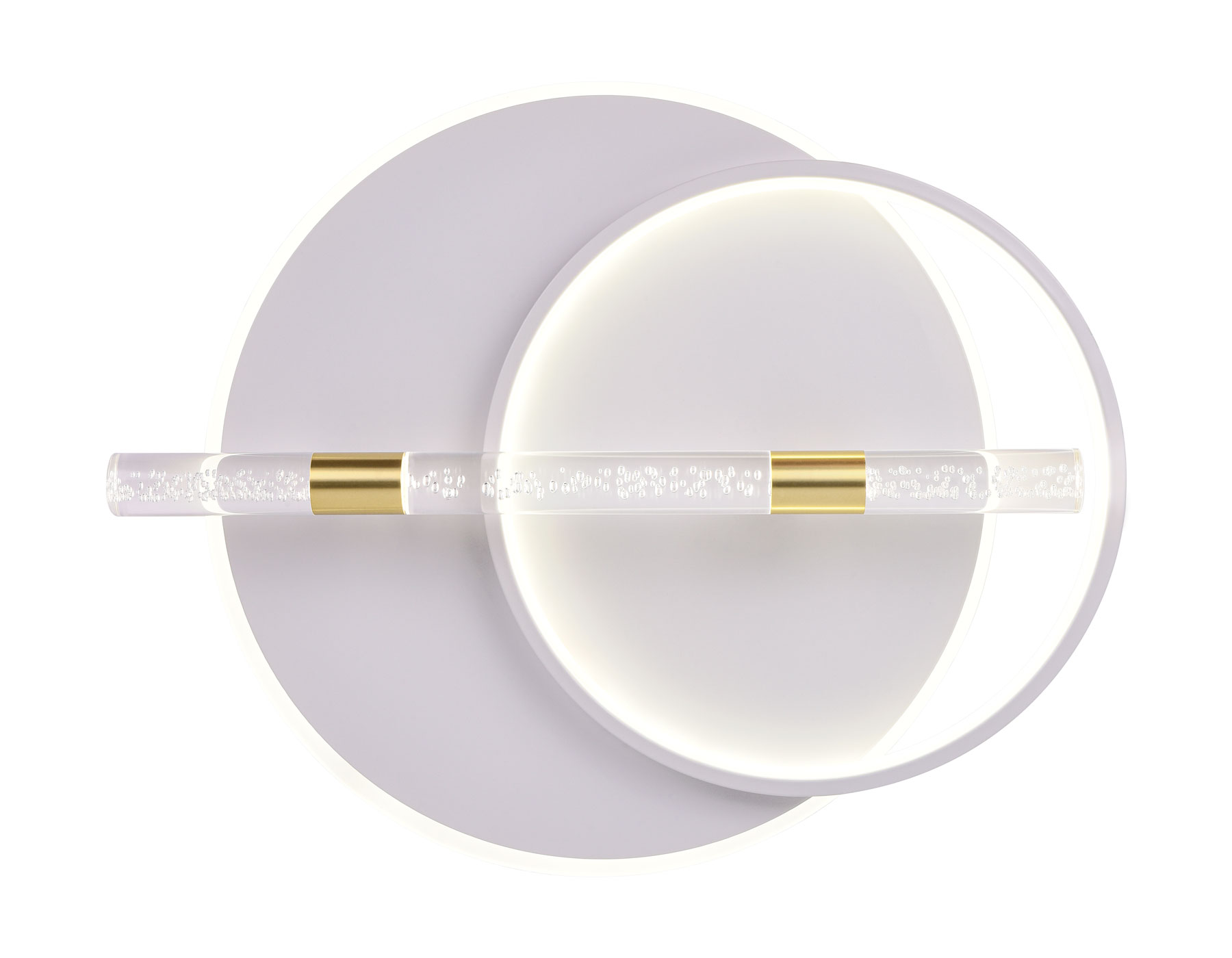 Светильник Ambrella FL5007 WH/GD белый/золото 3000K/4200K/6400K 72W 565*460*92.5 (ПДУ РАДИО 2.4G)