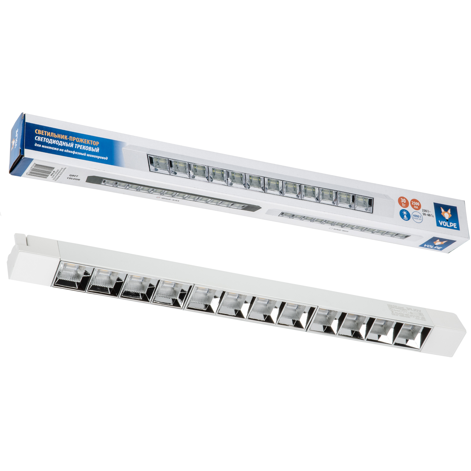 Светильник трековый линейный VOLPE ULB-Q282 30W/4000K WHITE 2500Лм, 4000К, Белый