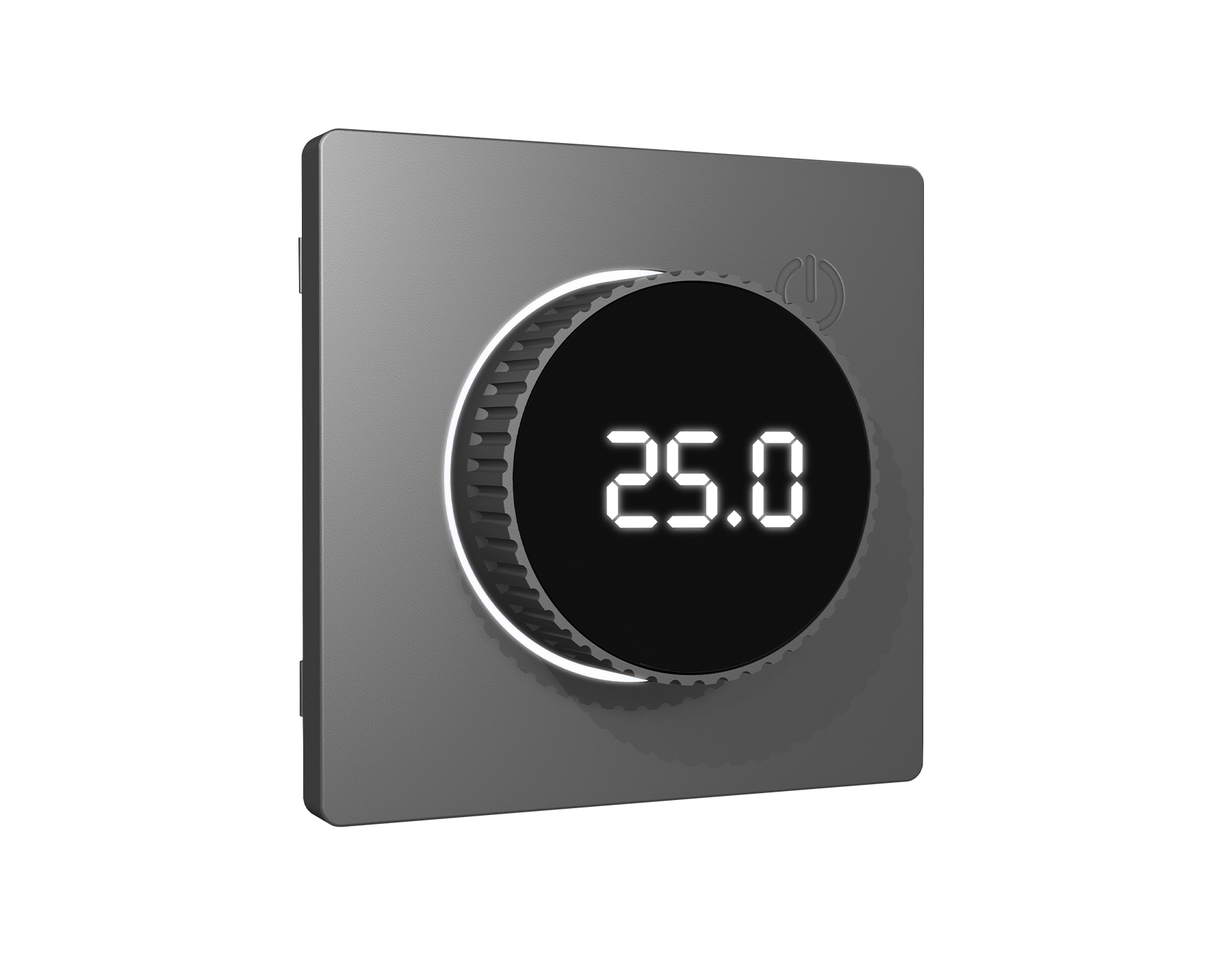 AP6558 Лицевая панель ALFA (Антрацит серый) для терморегулятора теплого пола с цифровым дисплеем QUA