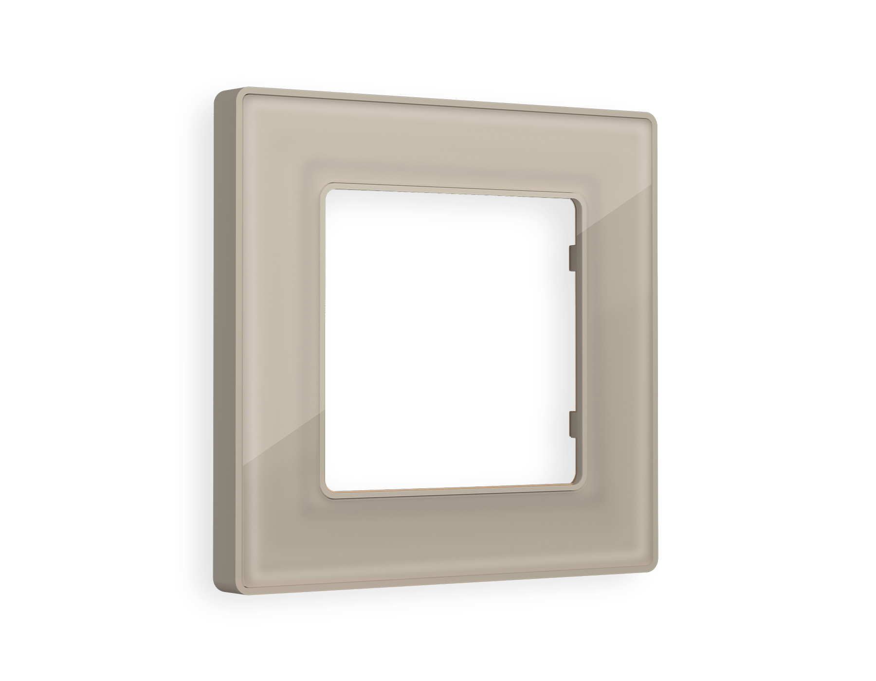 AF580361 Рамка ALFA Arctic (Серо-бежевый Стекло органическое) 1-ая