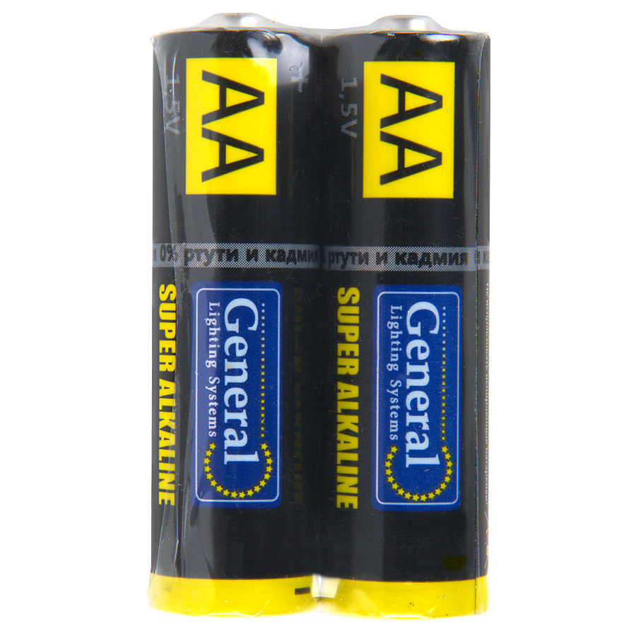 Батарейка General  GBAT-LR6  AA  щелочная  2шт в пленке (800564) (2/24/720)