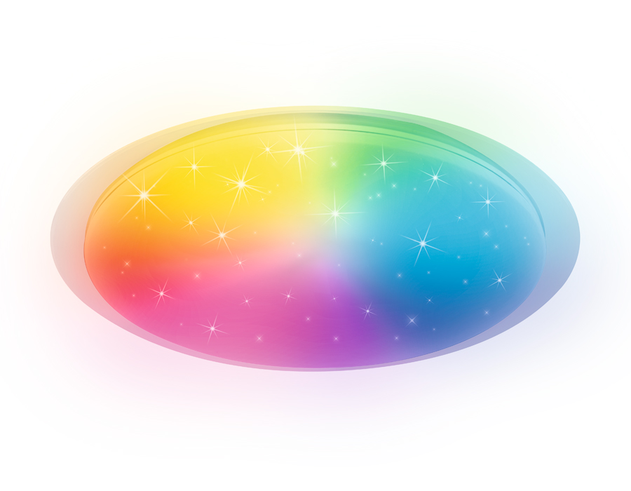 Светильник Ambrella FF470 WH белый 60W D450*70 (ПДУ ИК), c подсветкой RGB