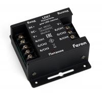 Усилитель FERON для светодиодной ленты RGB, 24А12-24V, LD67