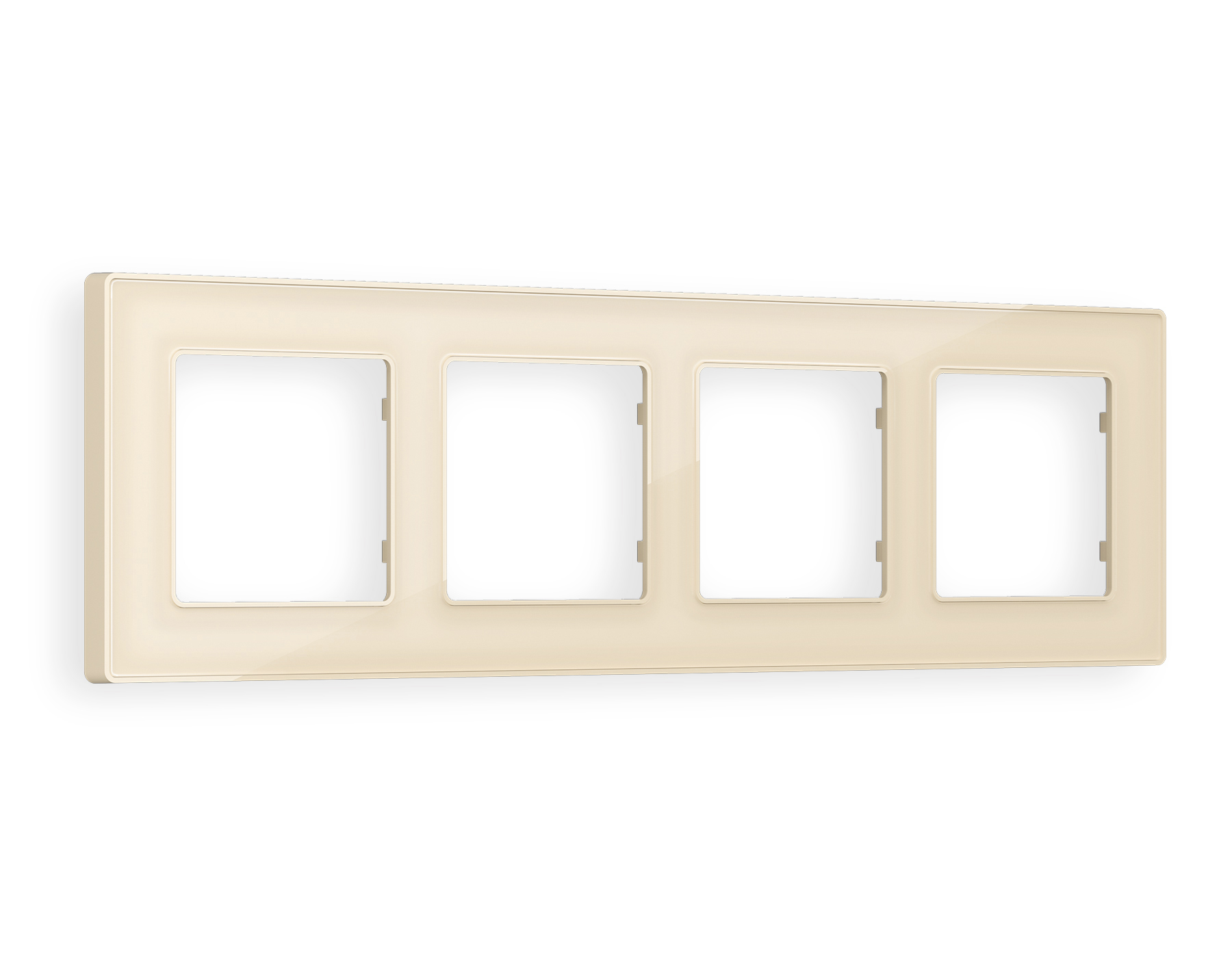 AF580304 Рамка ALFA Arctic (Бежевый Стекло органическое) 4-ая