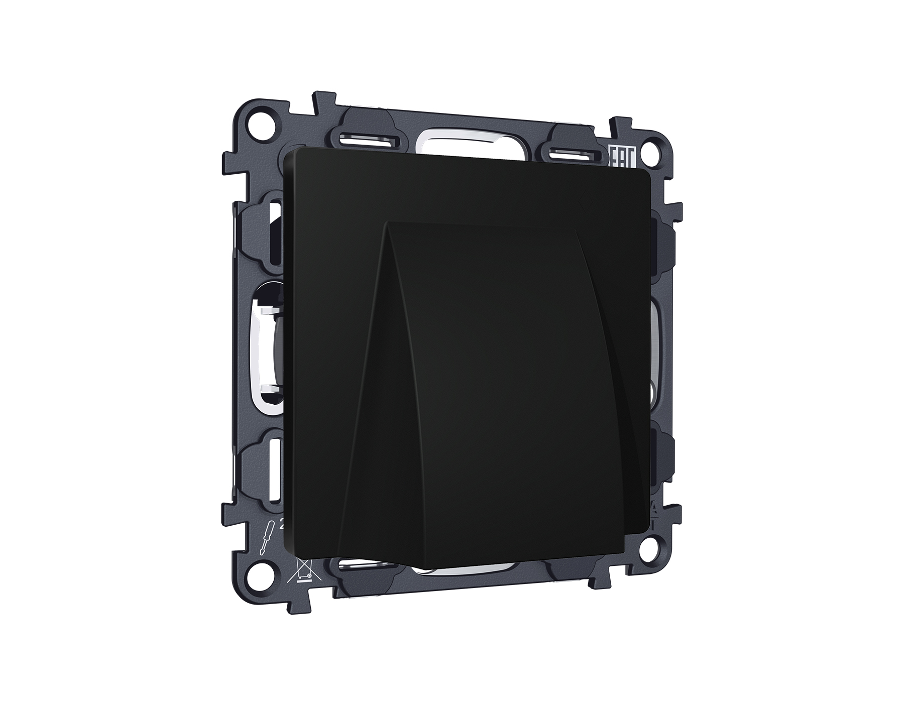 MA815810 Комплект вывода кабеля с фиксатором ALFA Черный матовый QUANT (AP8158, VM238)