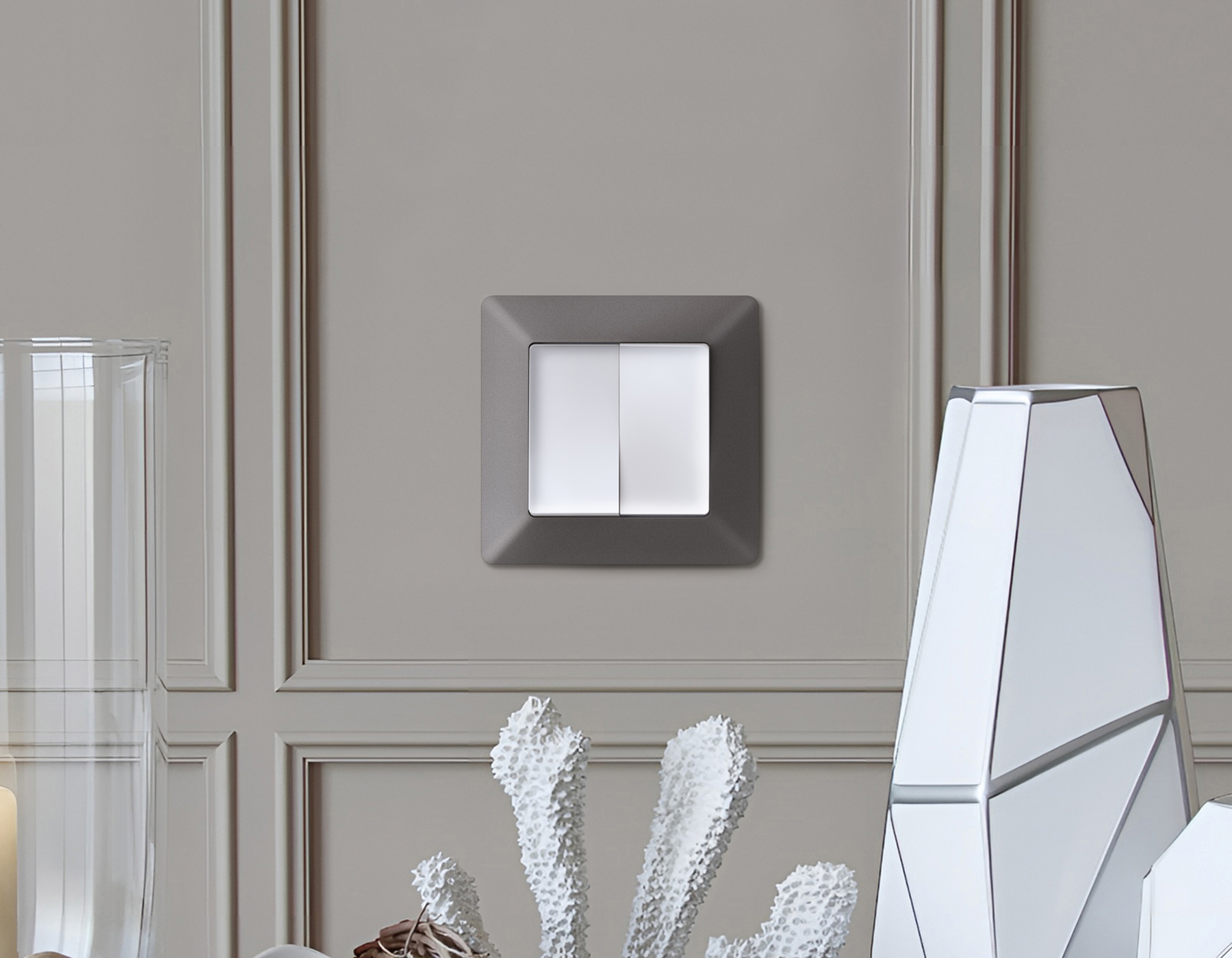 AF110654 Рамка ALFA Line (Антрацит серый) 4-ая