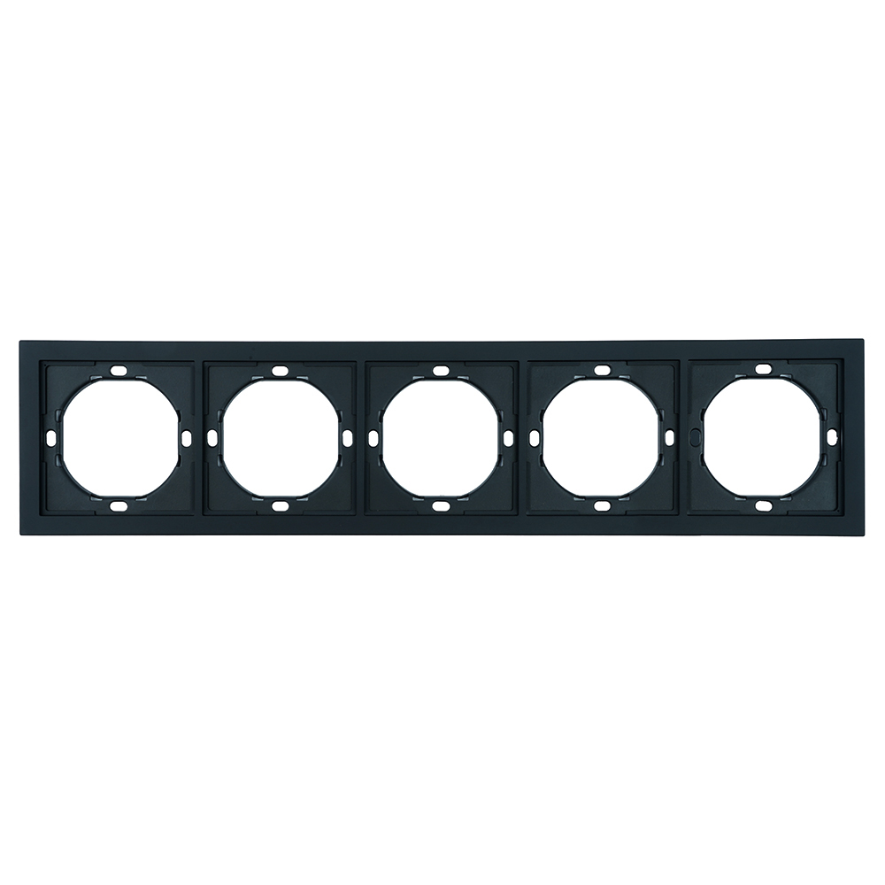 Рамка 5-местная, серия Мия, PFR00-3005-05, черный бархат